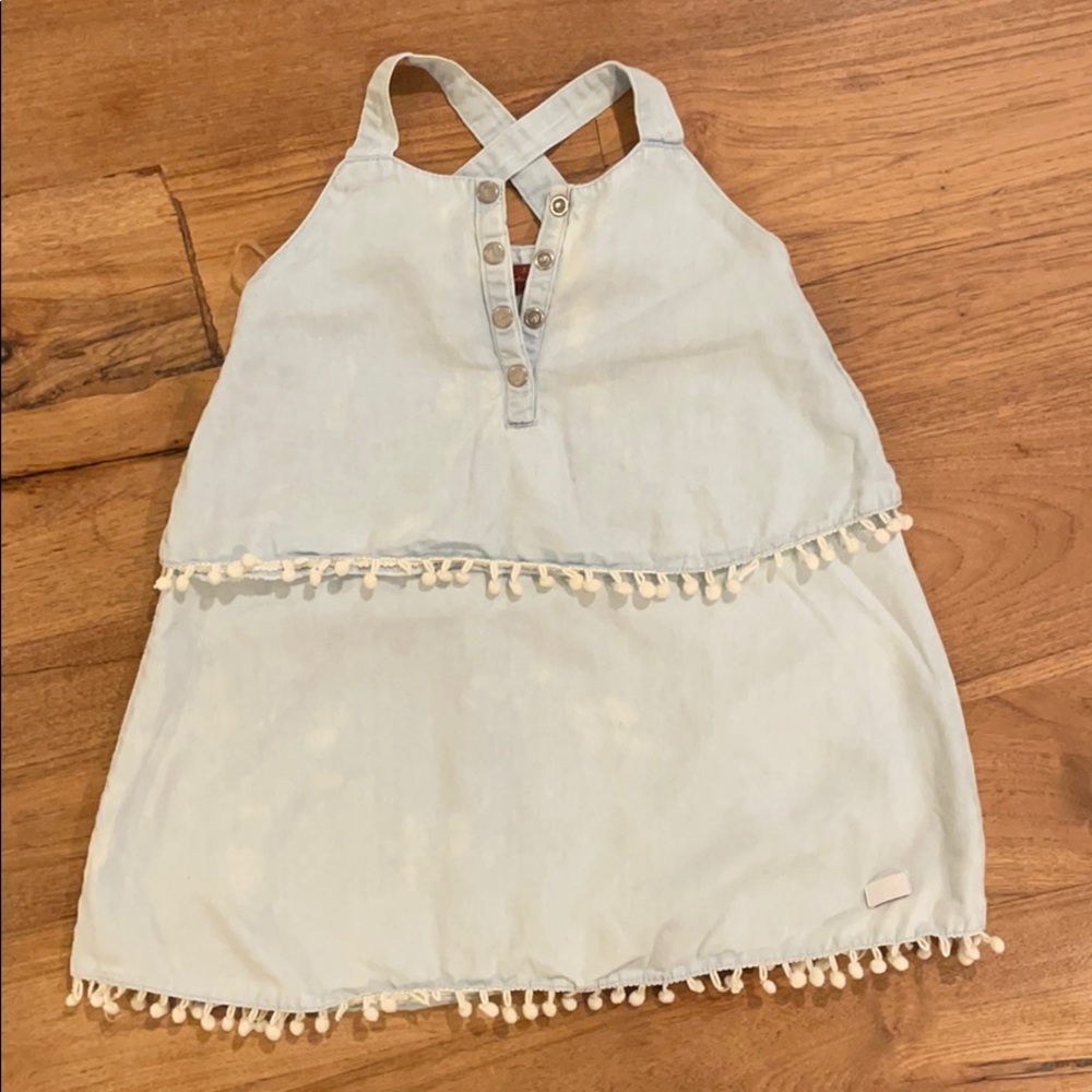 Seven 7 baby girl light denim dress 12-18 months